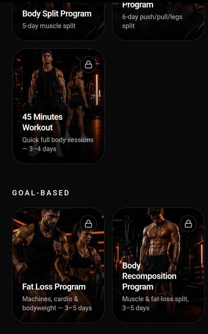 SkeletMotion Programs screen